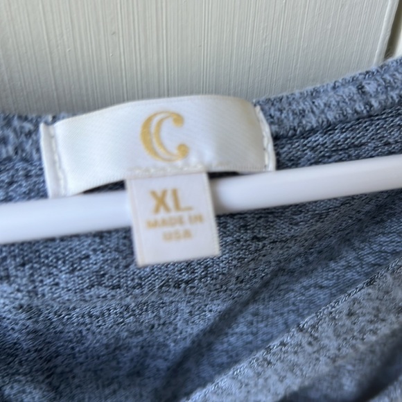 Blue/gray sweater top - Picture 3 of 3